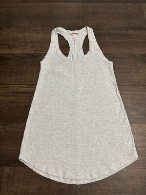VICTORIA'S SECRET Racerback Tank Sleepshirt Light Grey Size L